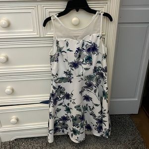 white flowered dress